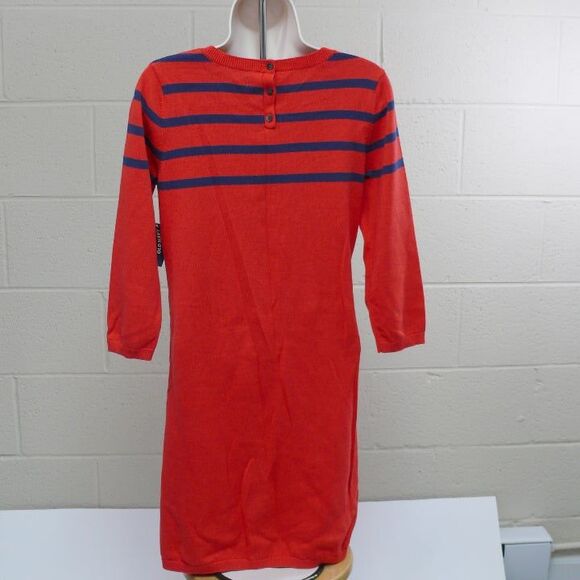 NEW NWT OLD NAVY lightweight sweater dress striped red size SMALL Petite - Picture 3 of 7